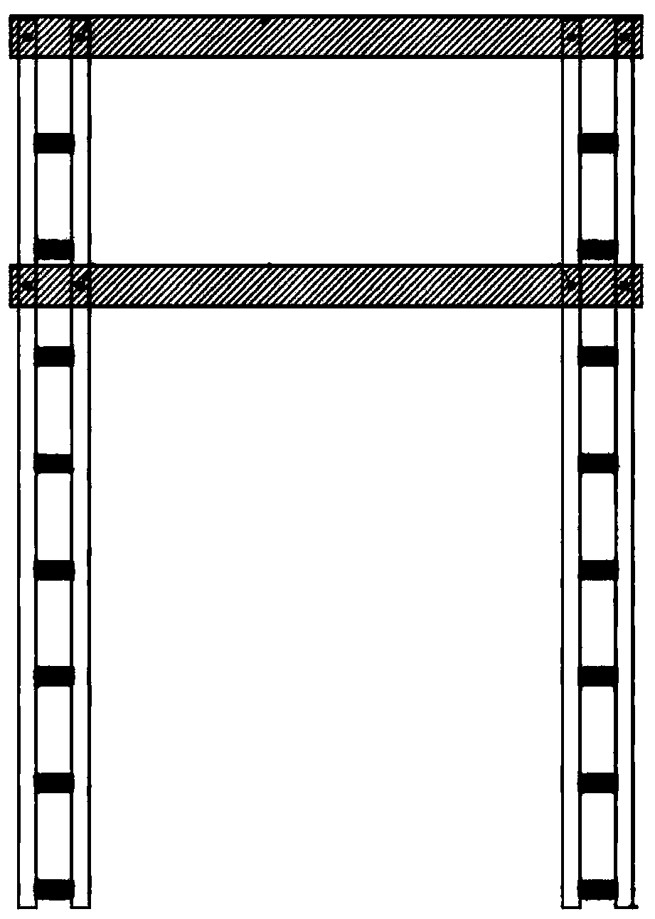 Double-cylinder-wall concrete silo slip form construction operation platform and construction method