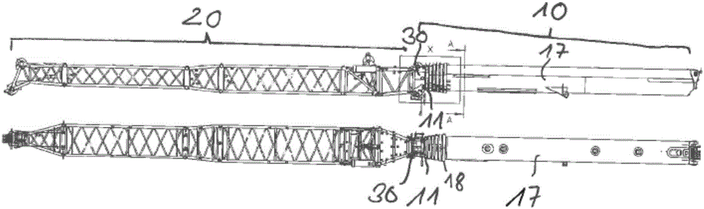 Boom system for a mobile crane, and mobile crane