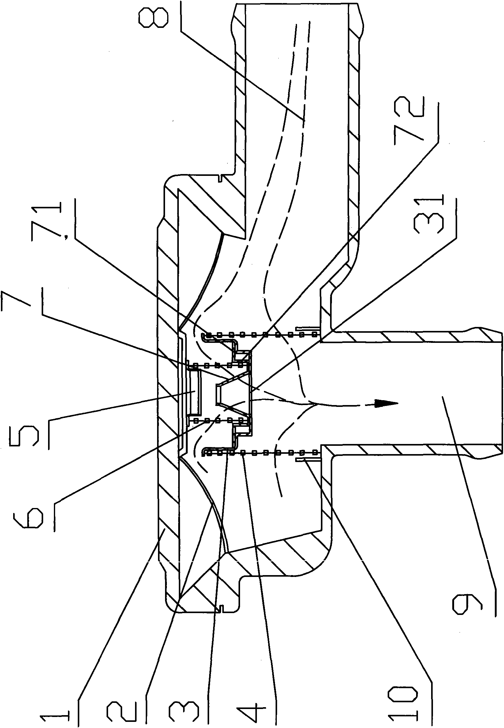 Diaphragm type PCV valve