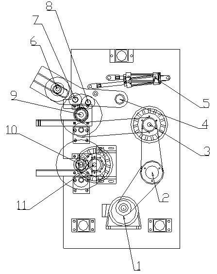 Film stripping and rewinding machine