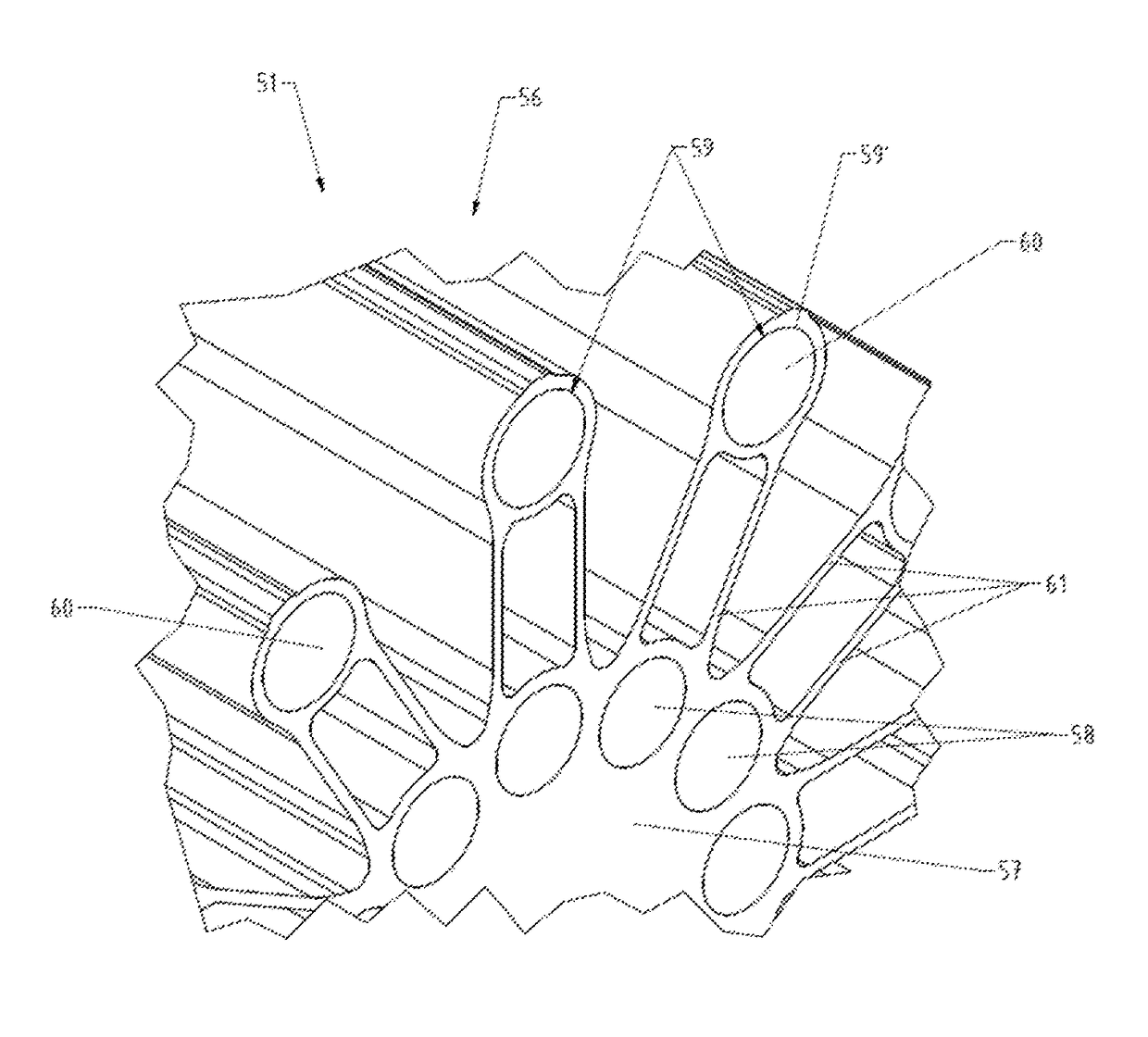 Device for converting thermal energy