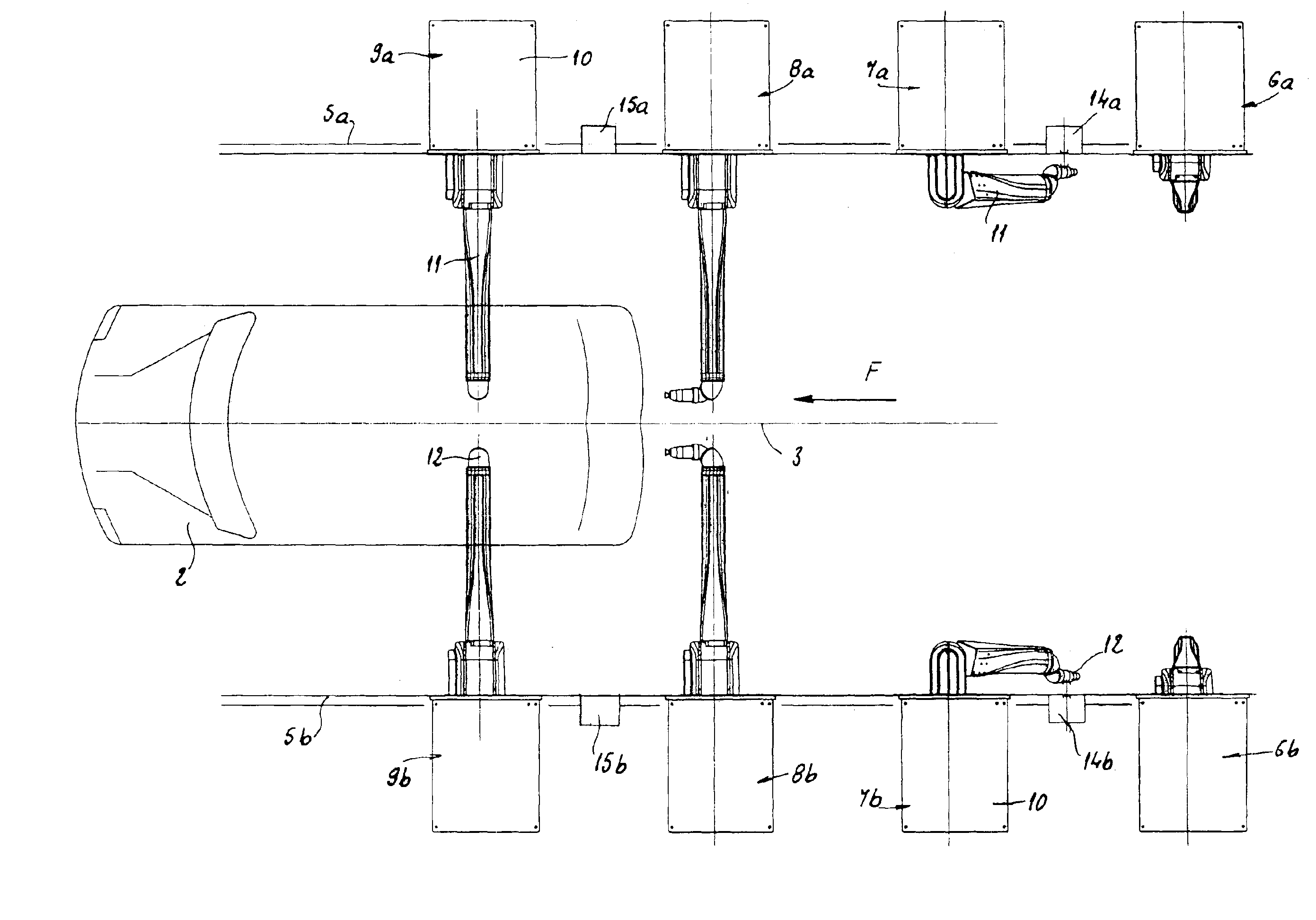 Method and device for filling a paint reservoir in an automated painting installation