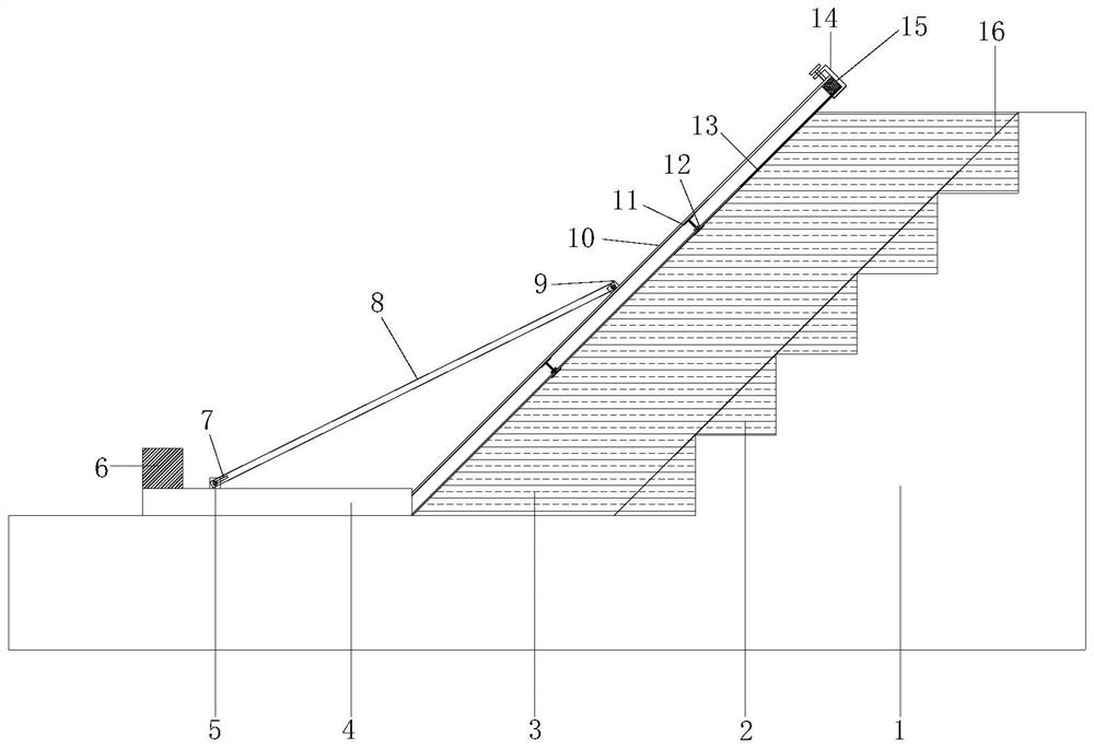 Replacing and filling canal slope with cement improved soil and its construction method