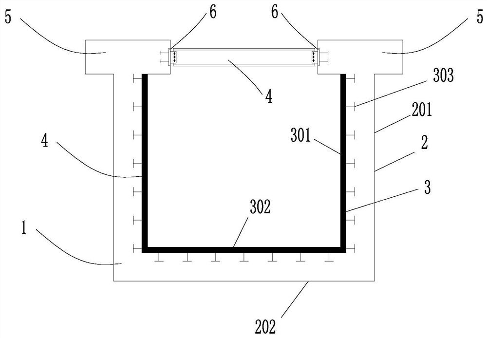 A leak-proof aqueduct and its construction method