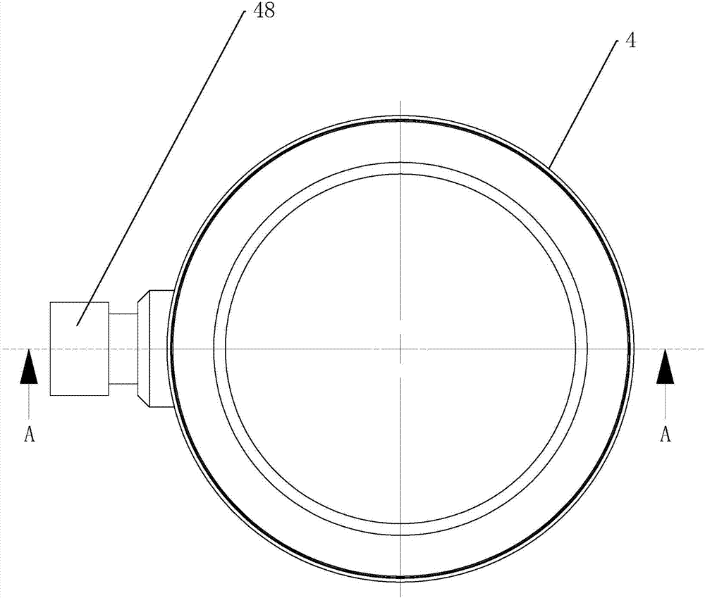 Air jet flow dedusting device for drilling of mine