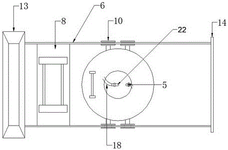 Pneumatic type canal lining cleaning machine