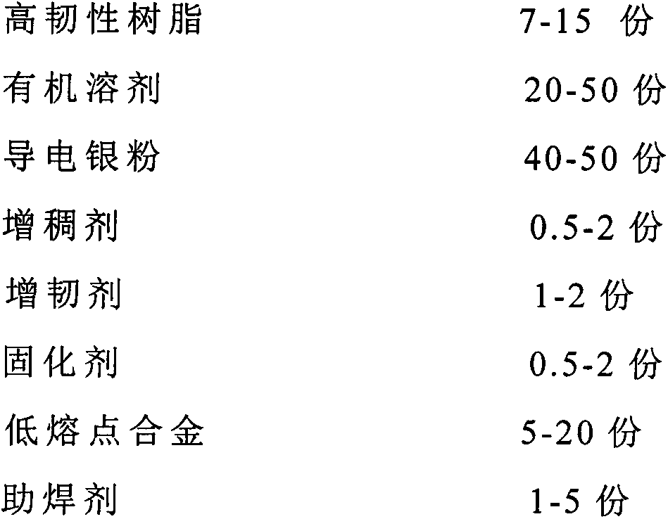 High conductivity low temperature silver paste