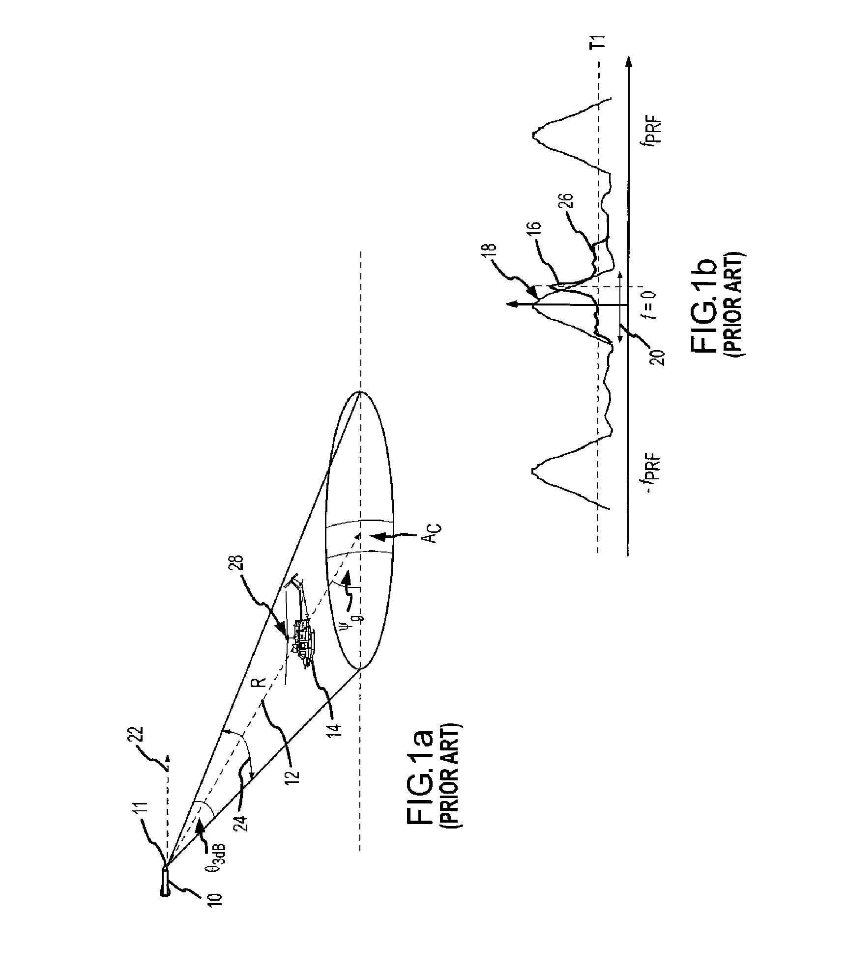 Airborne Look-Down Doppler Radar Tracking of Hovering Helicopters using Rotor Features