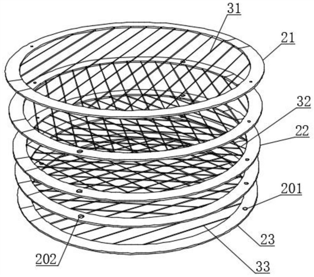 Controllable laminated aquaculture water treatment device