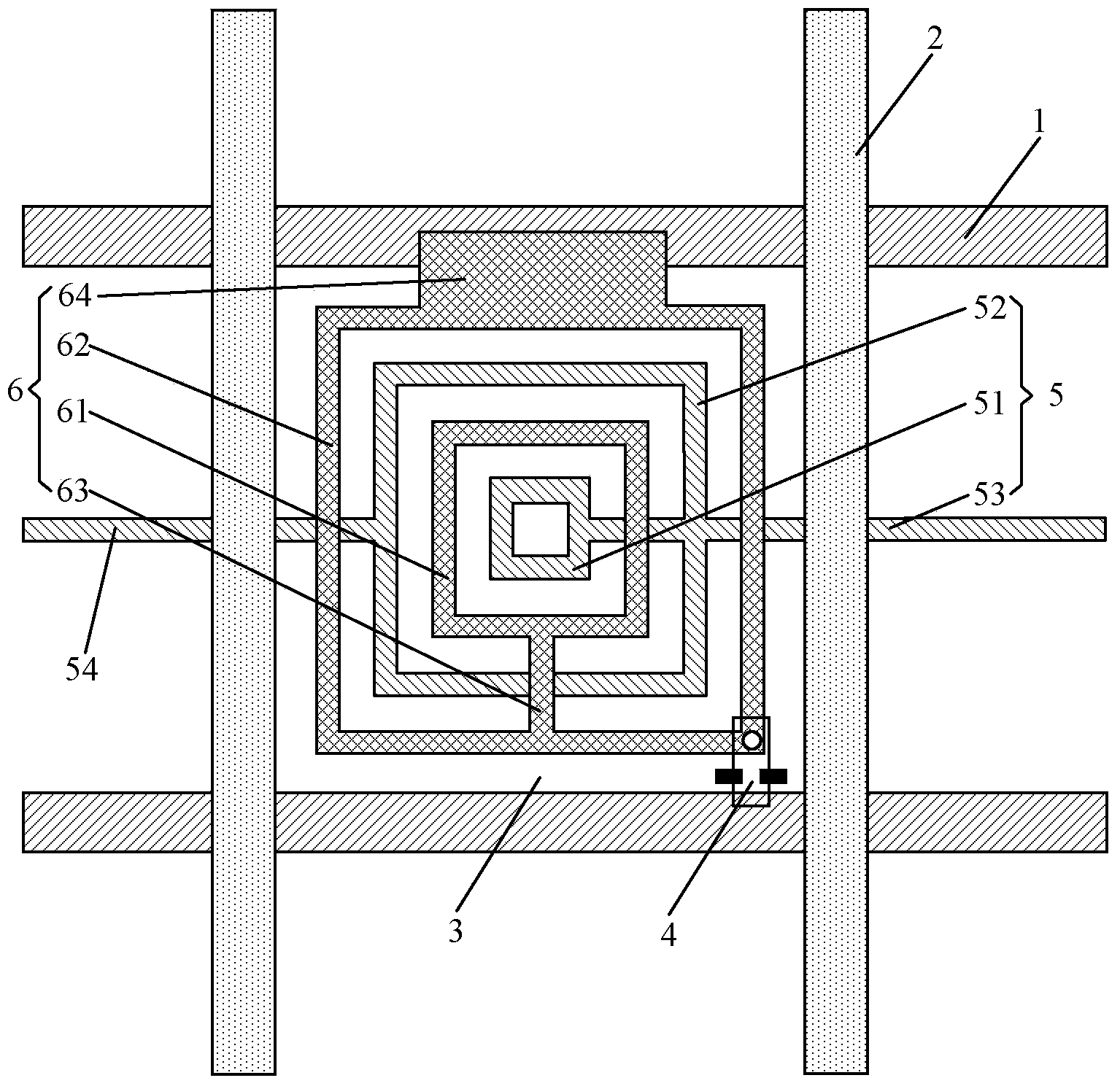 Pixel structure, manufacturing method thereof, array substrate of pixel structure and liquid crystal display panel of pixel structure