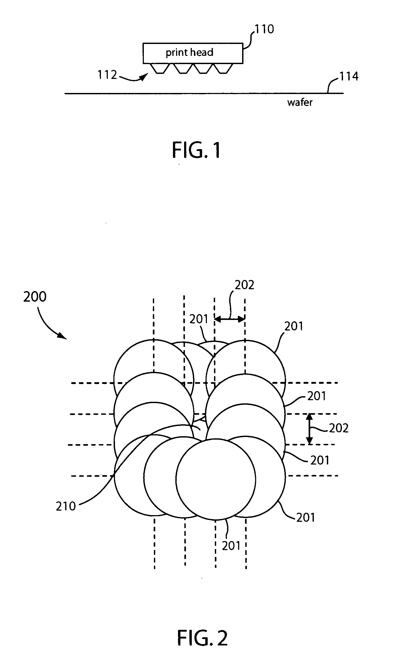 Array of small contacts for solar cell fabrication