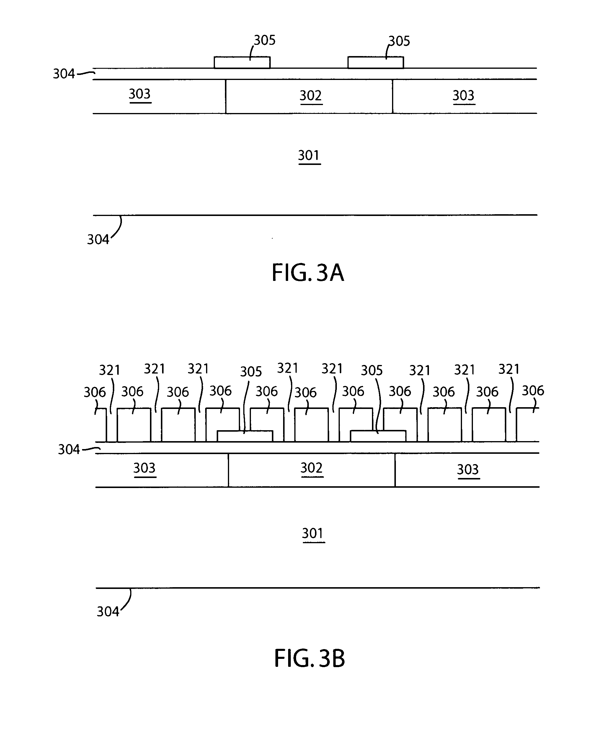 Array of small contacts for solar cell fabrication