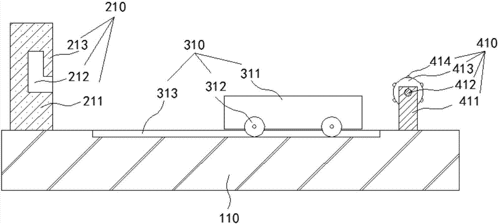 Foot fixing device for horizontal type back massager