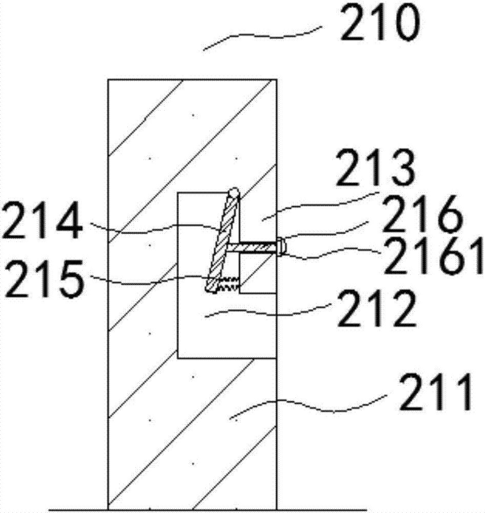 Foot fixing device for horizontal type back massager