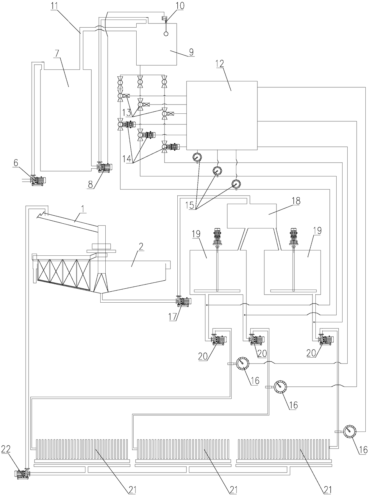 A high-efficiency filtration method for concentrate ore pulp