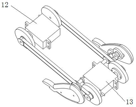 Bionic rat moving structure for memory training system for animals