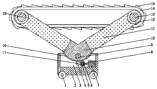 Convenient-to-adjust anti-slip conveyor belt for mining