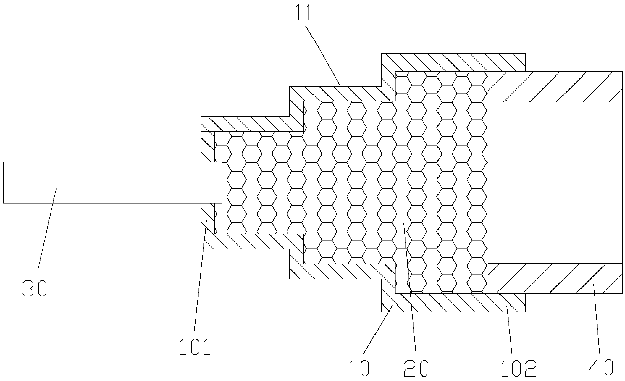 Noise reduction connecting piece for capillary tube and evaporator and refrigerating device