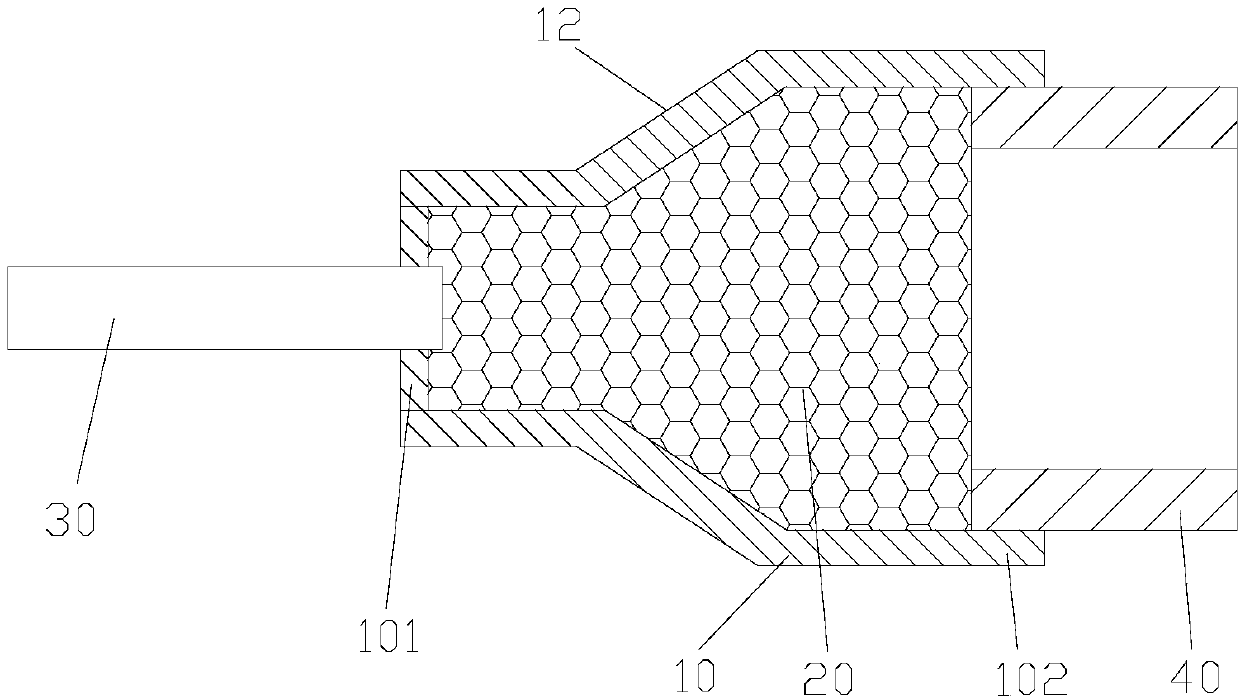 Noise reduction connecting piece for capillary tube and evaporator and refrigerating device