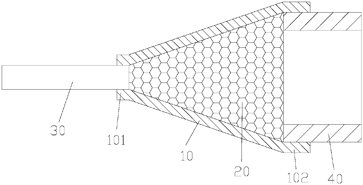 Noise reduction connecting piece for capillary tube and evaporator and refrigerating device