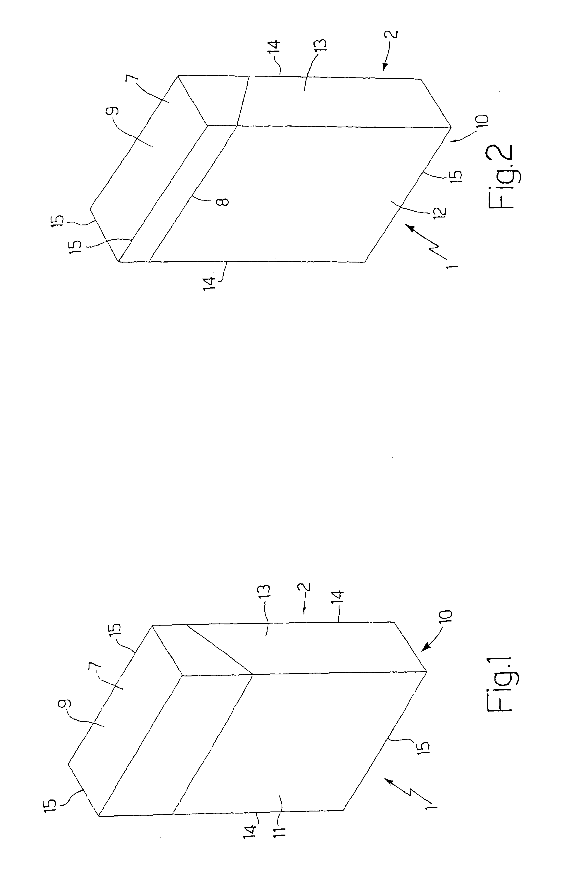 Package of Tobacco Articles with an Inner Package Fitted with a Sealing Flap Fixed to a Hinged Lid