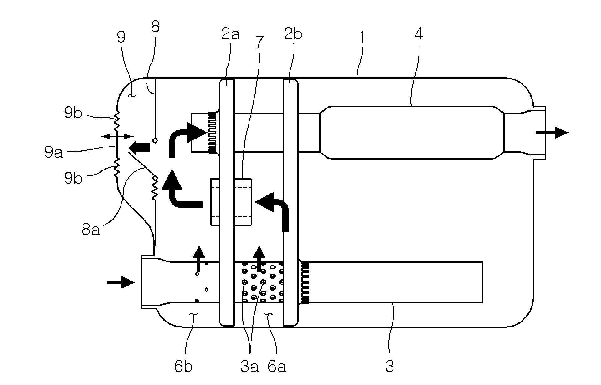 Muffler for vehicle