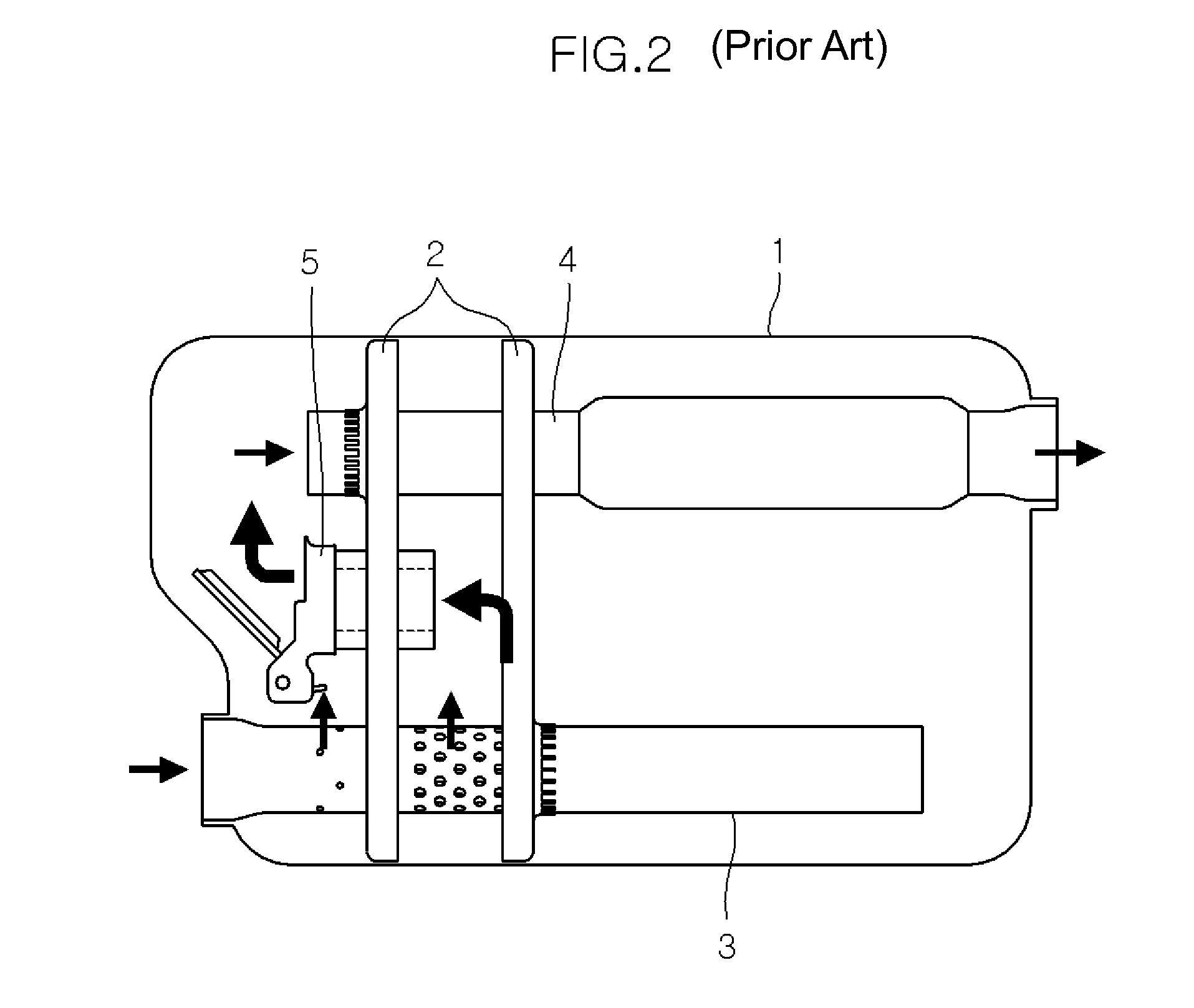 Muffler for vehicle