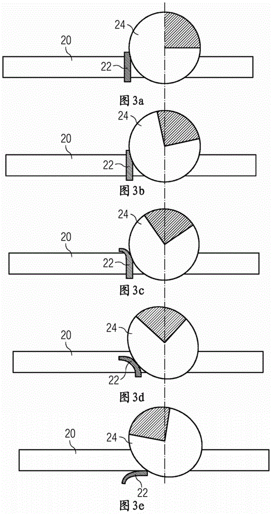 Deburring apparatus with driving means for rotatably and reversibly driving the apparatus to and away of a billet