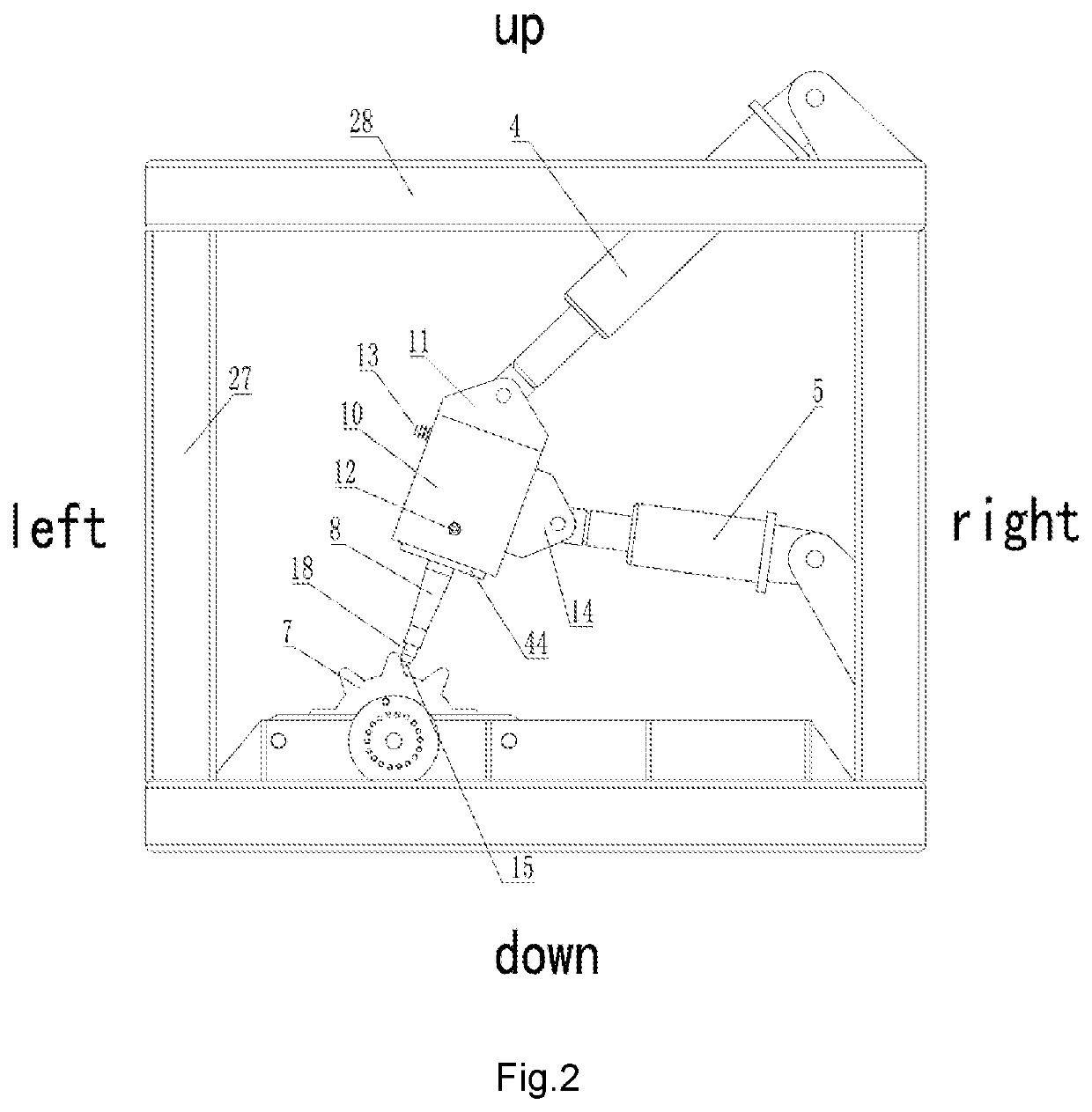 Portable multi-azimuth ultrasonic-assisted vibration rolling device and application method thereof