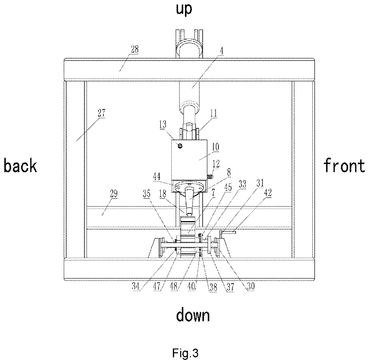 Portable multi-azimuth ultrasonic-assisted vibration rolling device and application method thereof