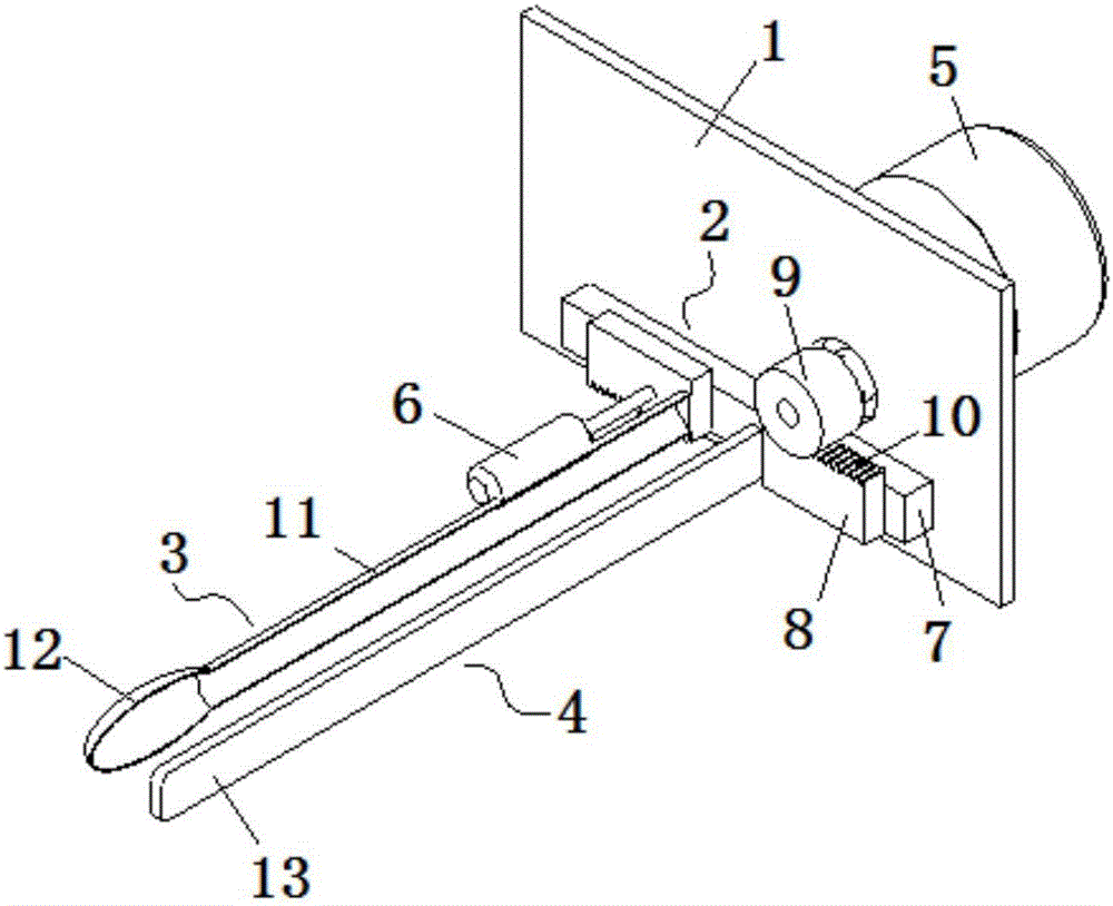 Mechanical sampling spoon