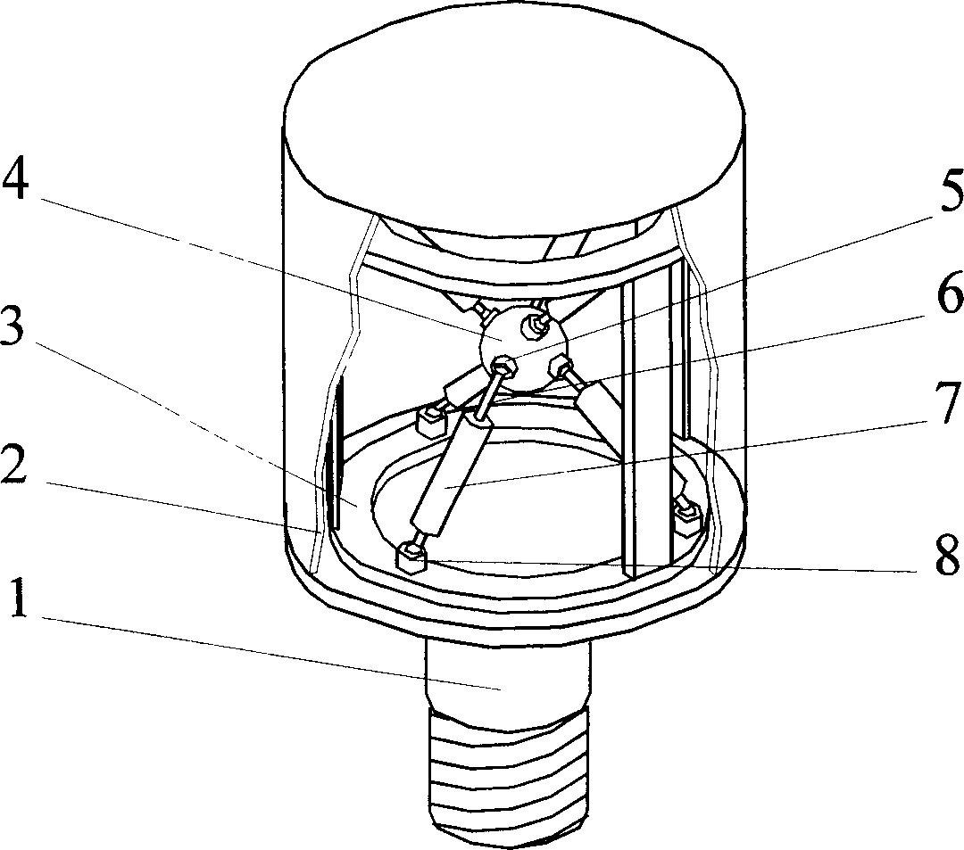 Parallel electromagnetic six-dimensional vibrating speed sensors