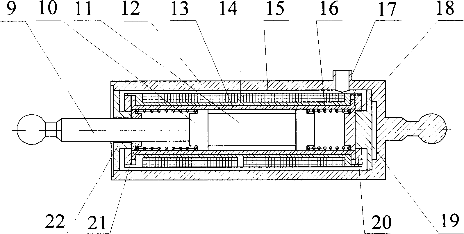 Parallel electromagnetic six-dimensional vibrating speed sensors