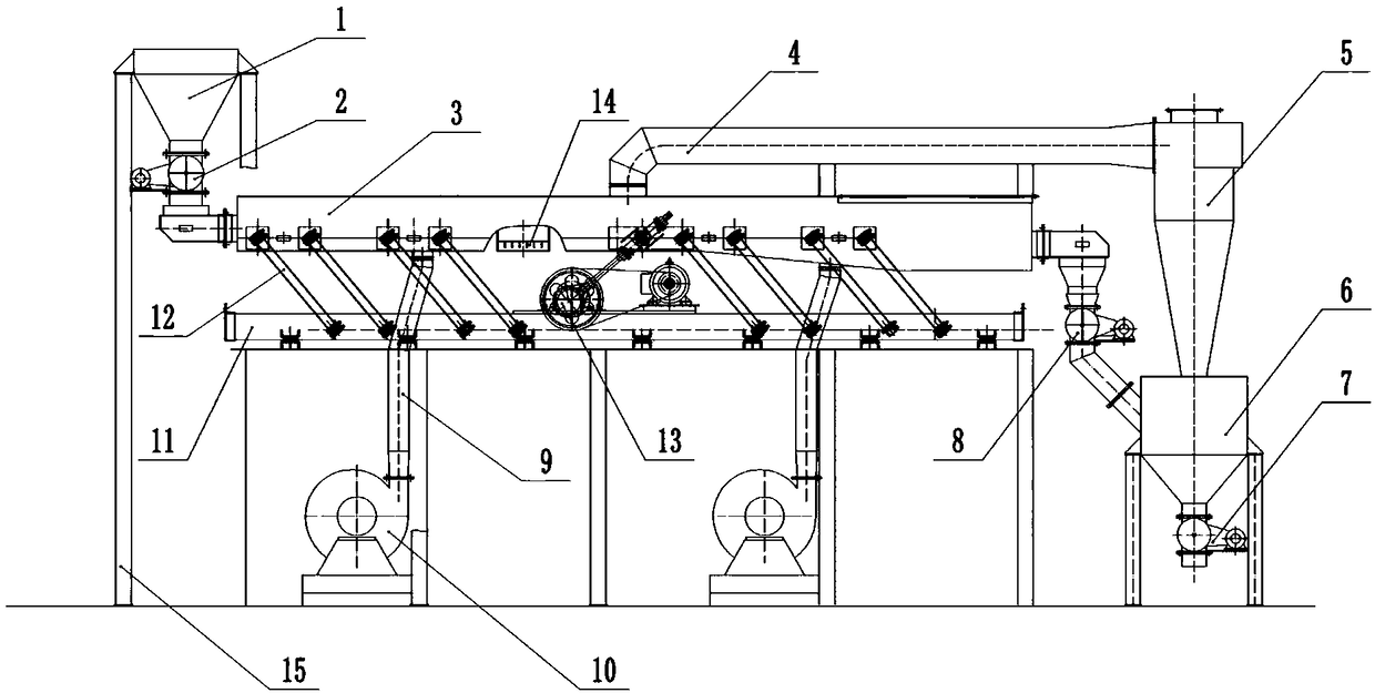 Device and method for recovery of waste heat from medium-and-high-temperature solid powder