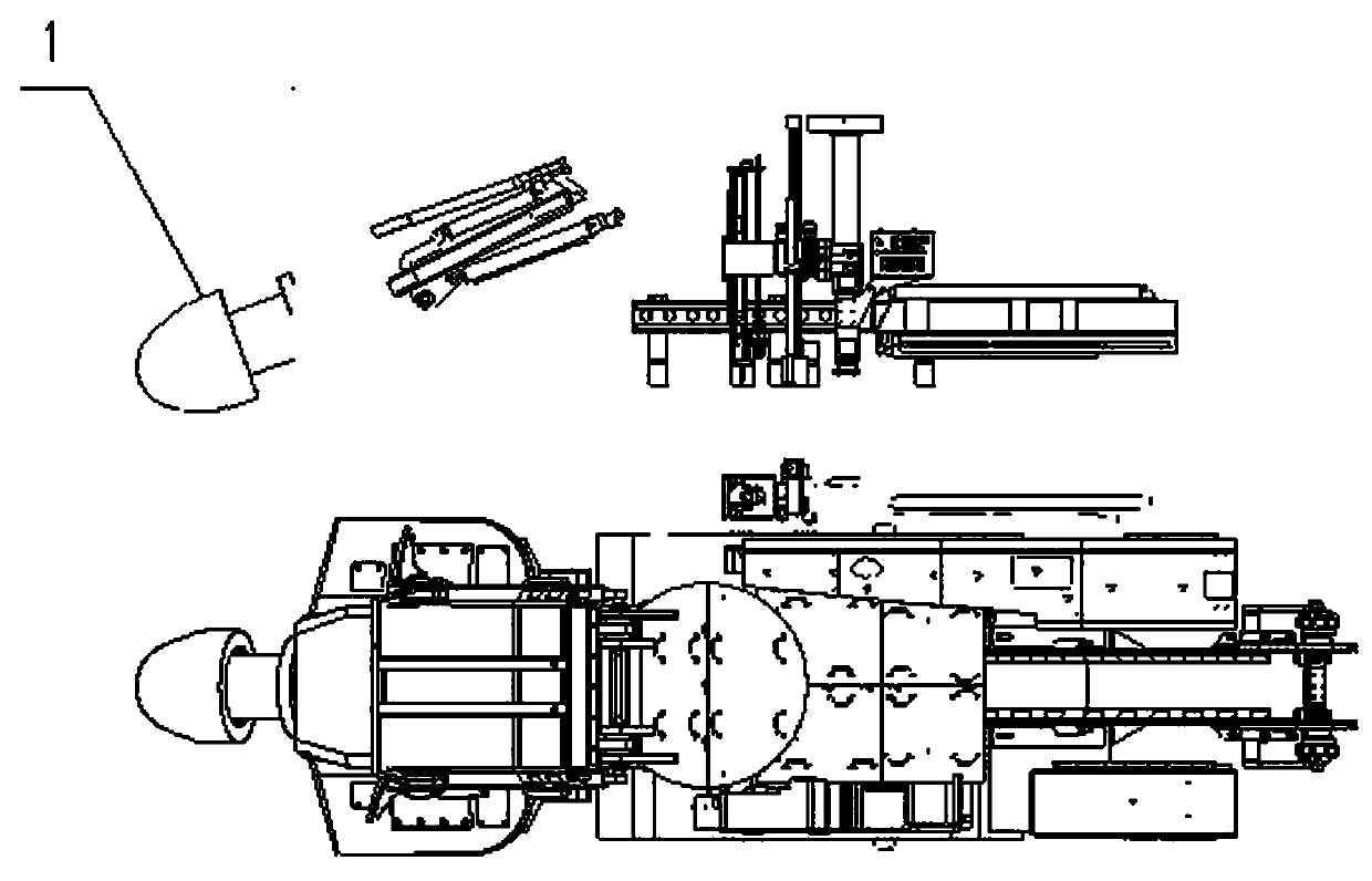 Full-face fast vertical supporting anchor digging machine