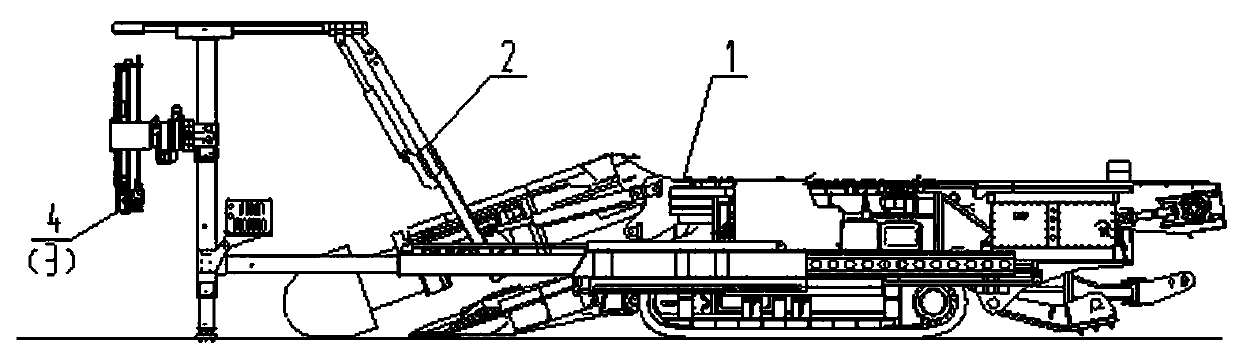 Full-face fast vertical supporting anchor digging machine