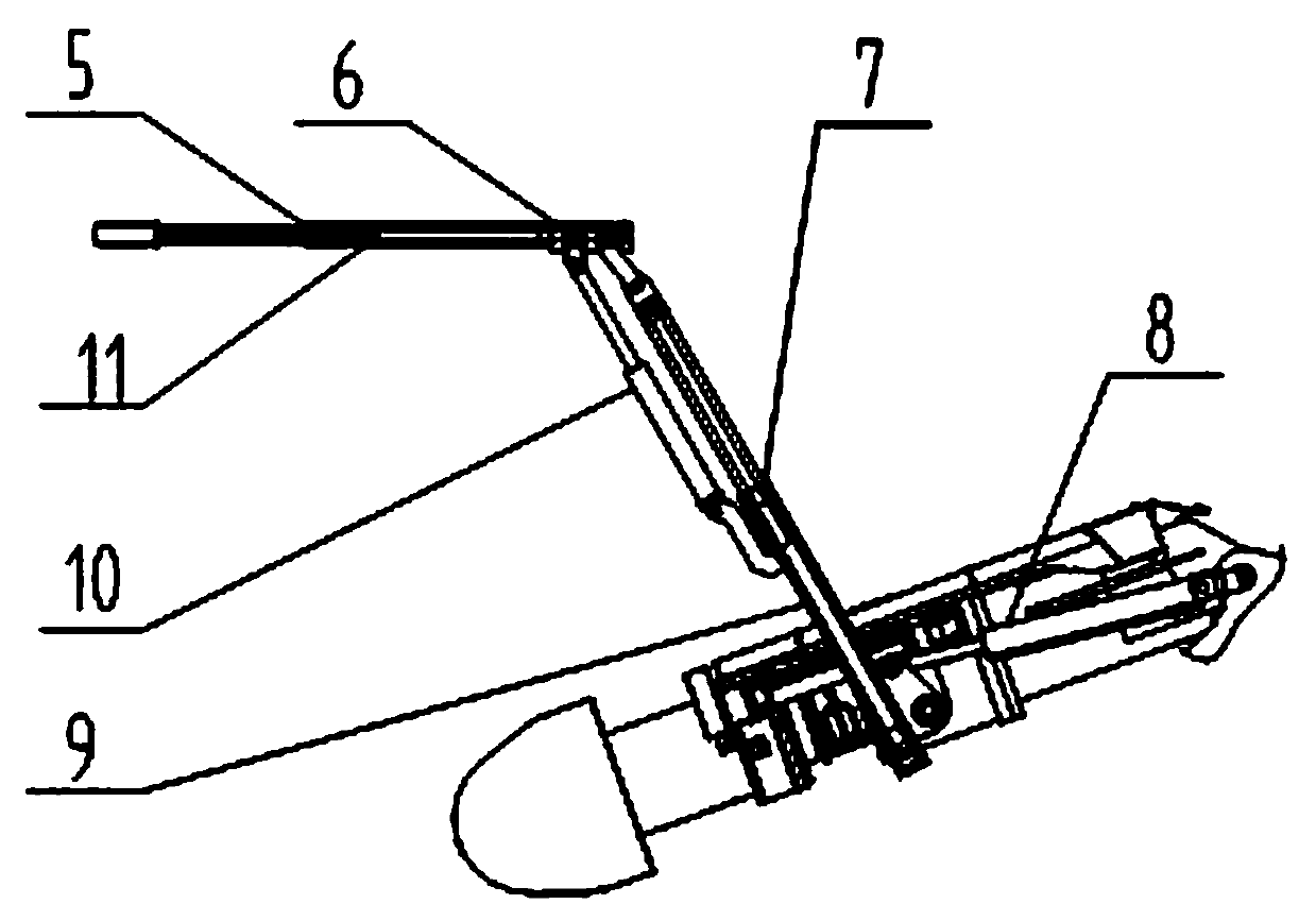 Full-face fast vertical supporting anchor digging machine