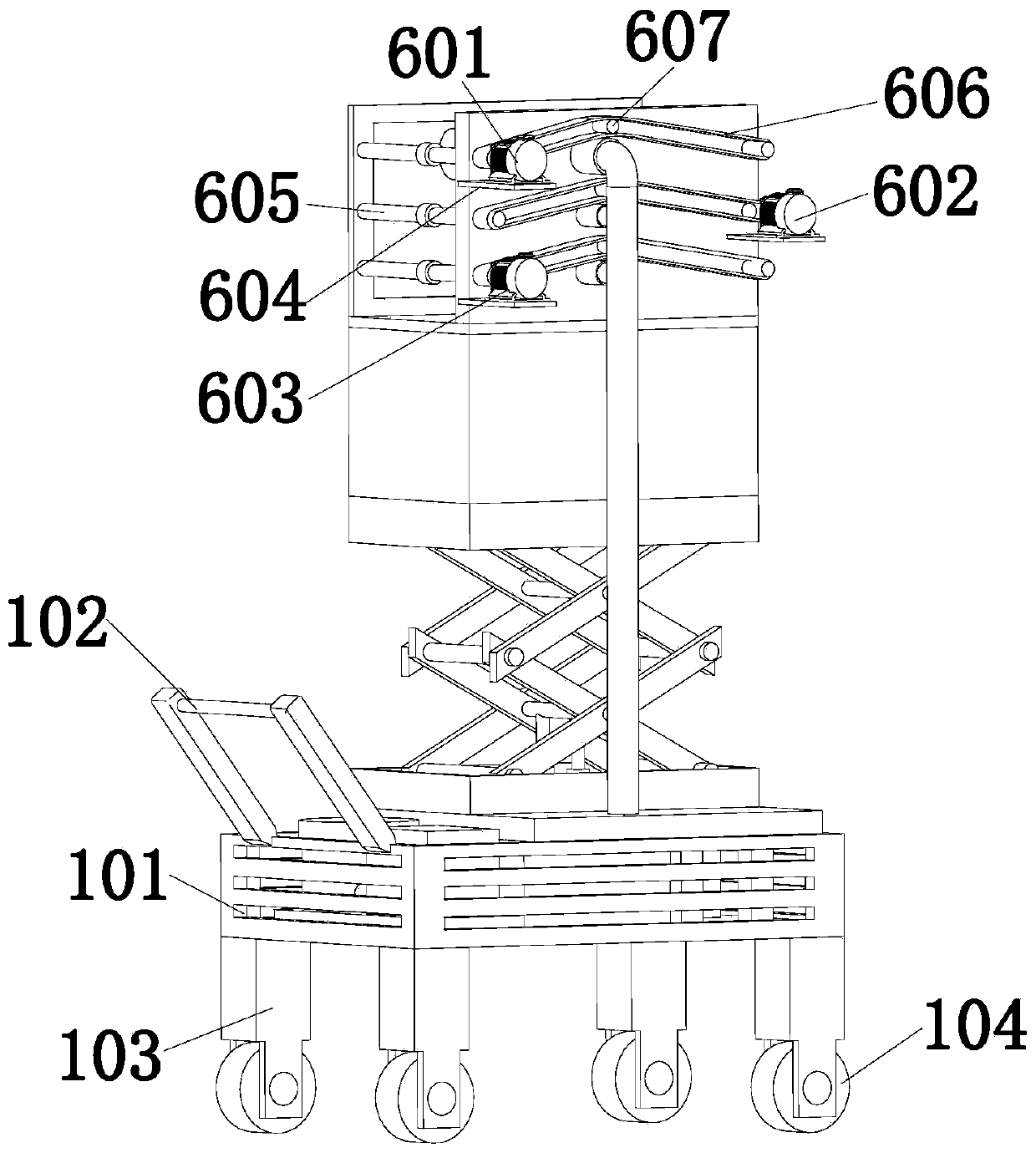 Building exterior wall painting machine