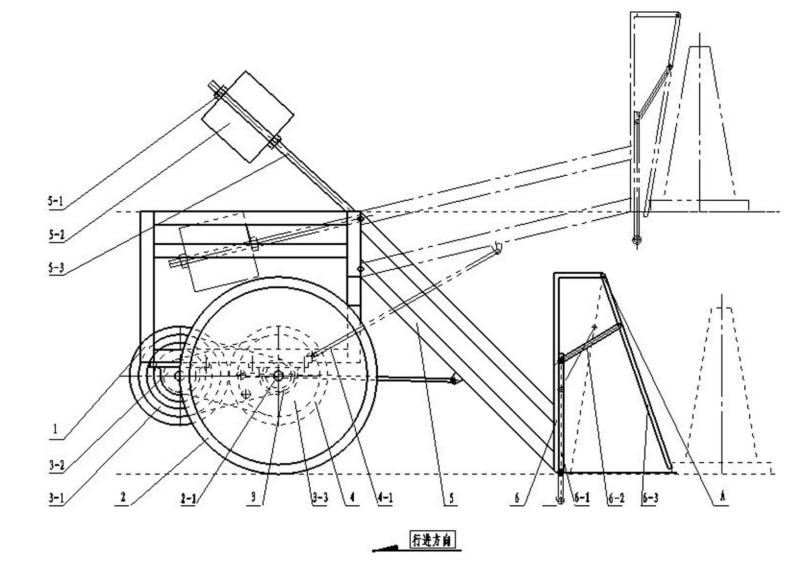 Stacking device for traffic cones