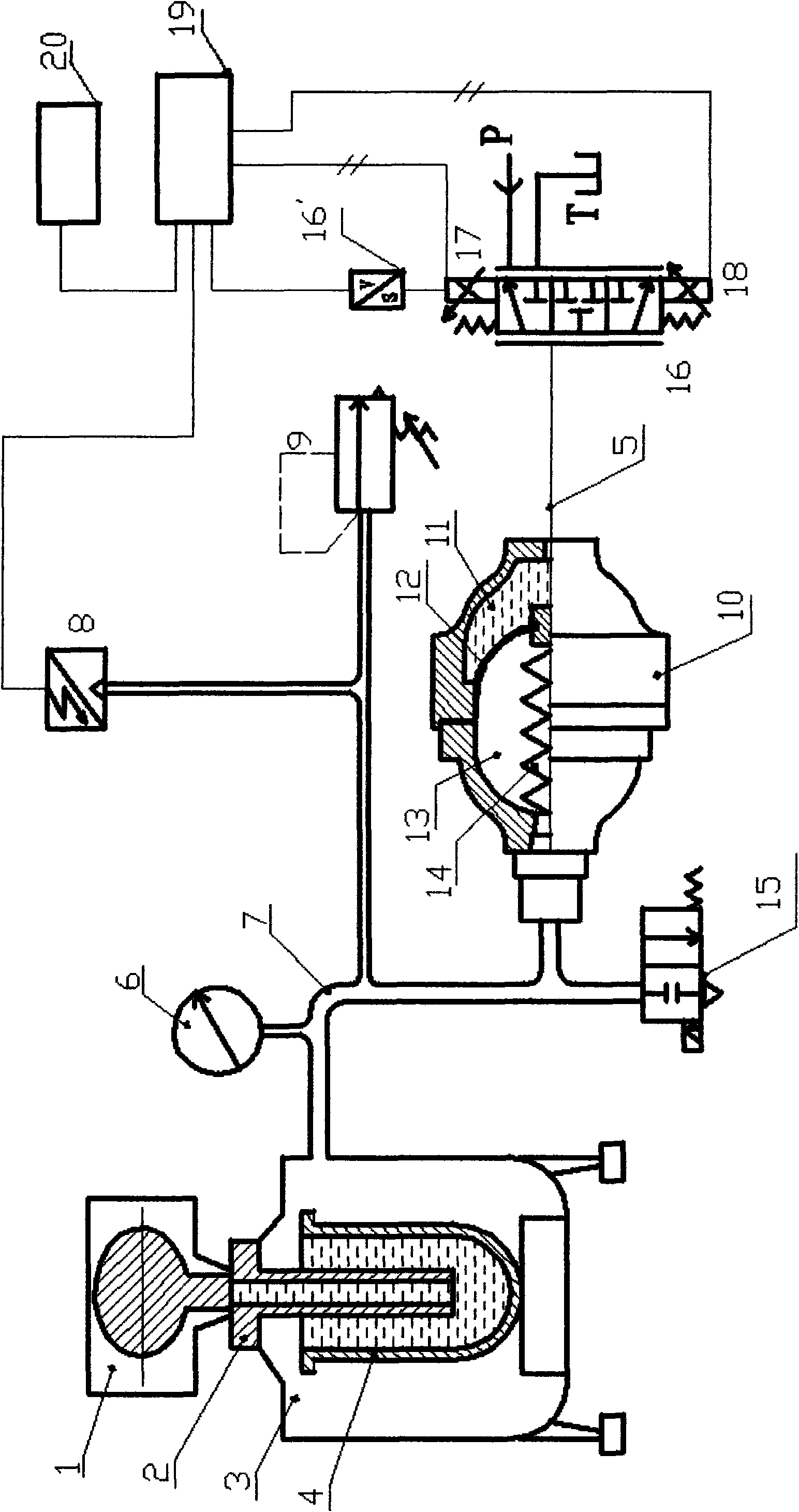 Hydraulic-control mold filling device of low-pressure casting lift tube