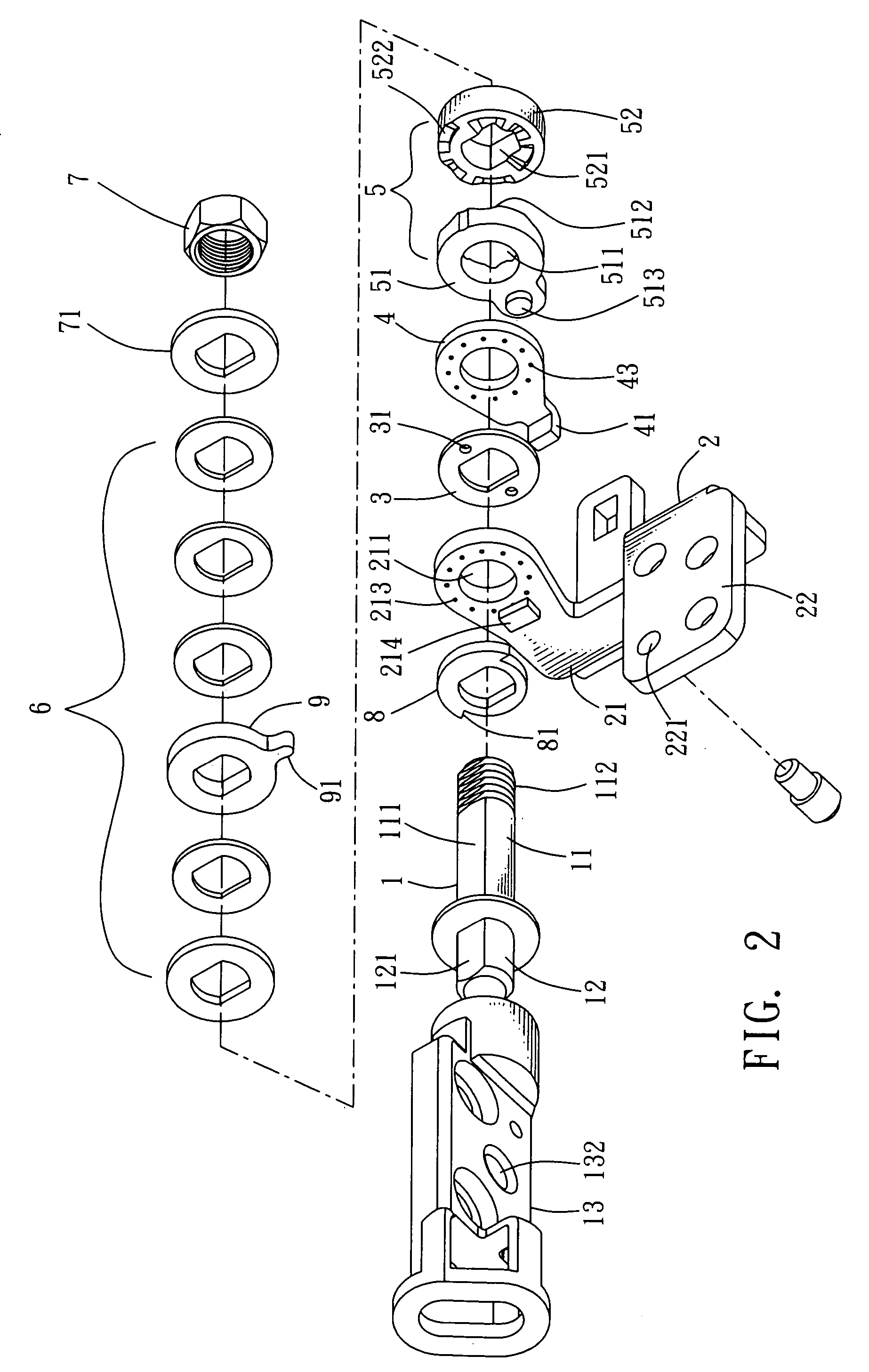 Rotating shaft structure with automatic locking mechanism