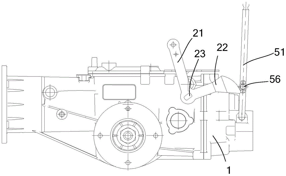 Tiller with differential speed and power switching function