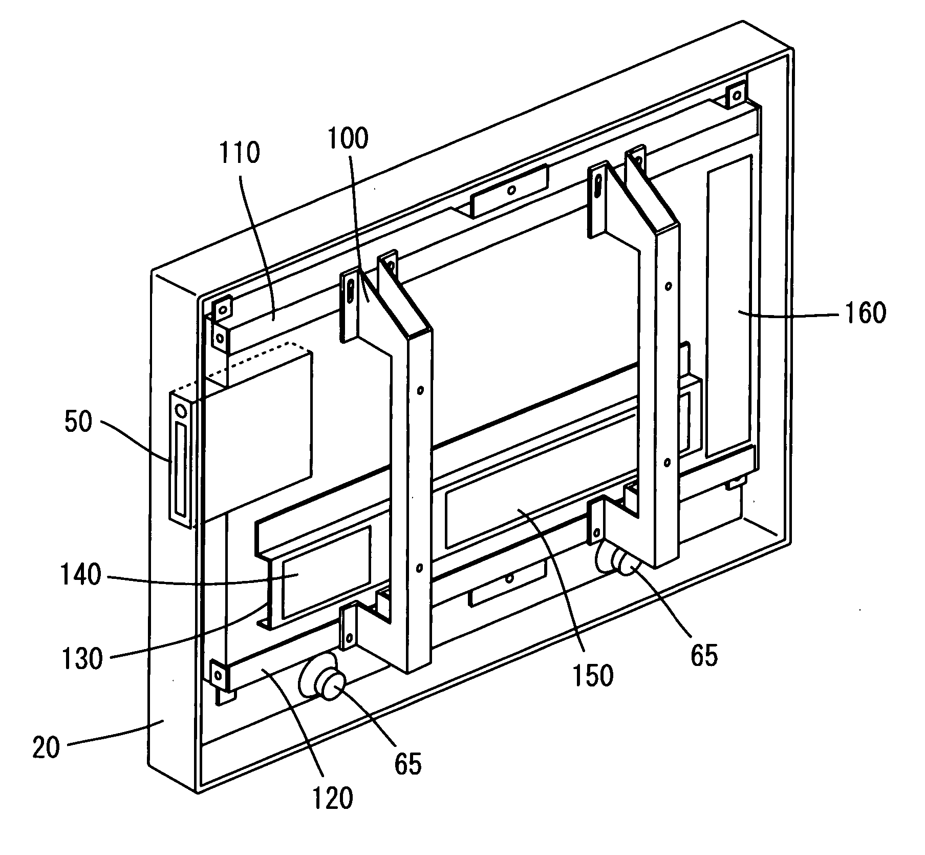 Panel type television and LCD television