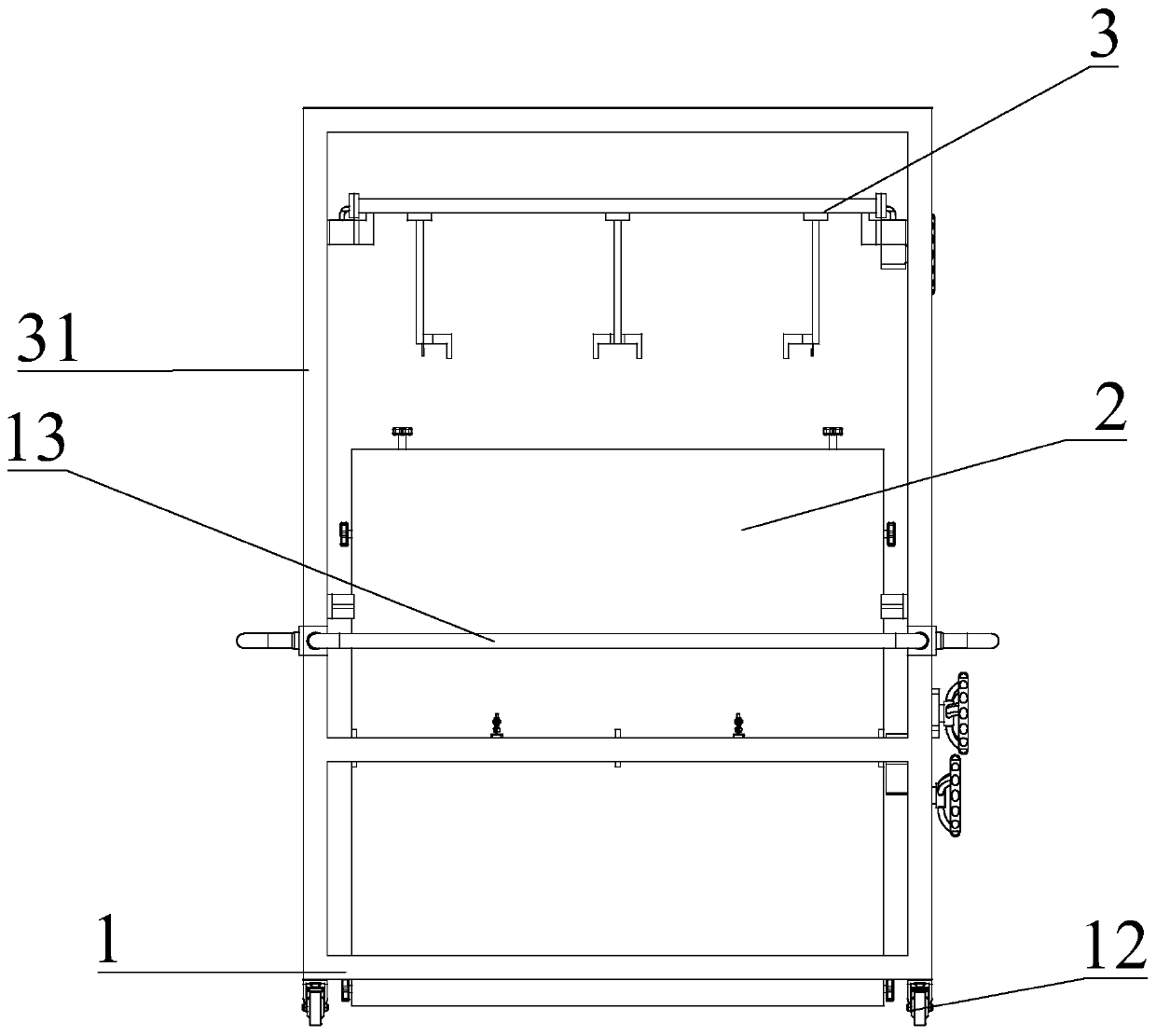 A mask plate handling device and its handling method