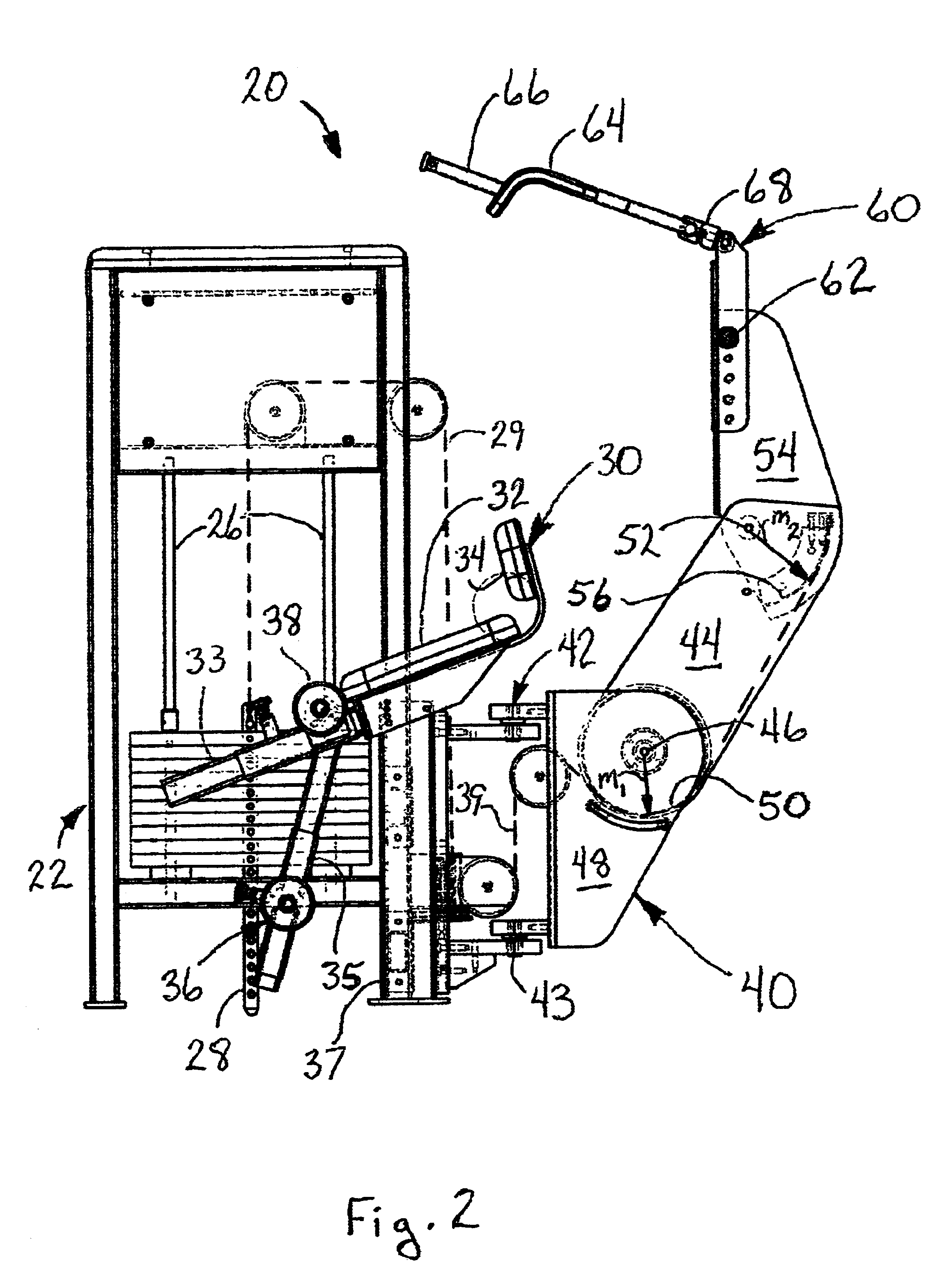 Abdominal exercise machine