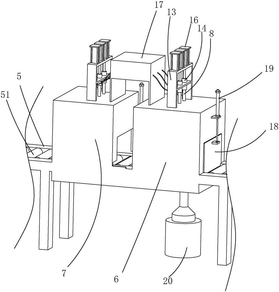 Production line for pouring epoxy resin into automobile ignition coil