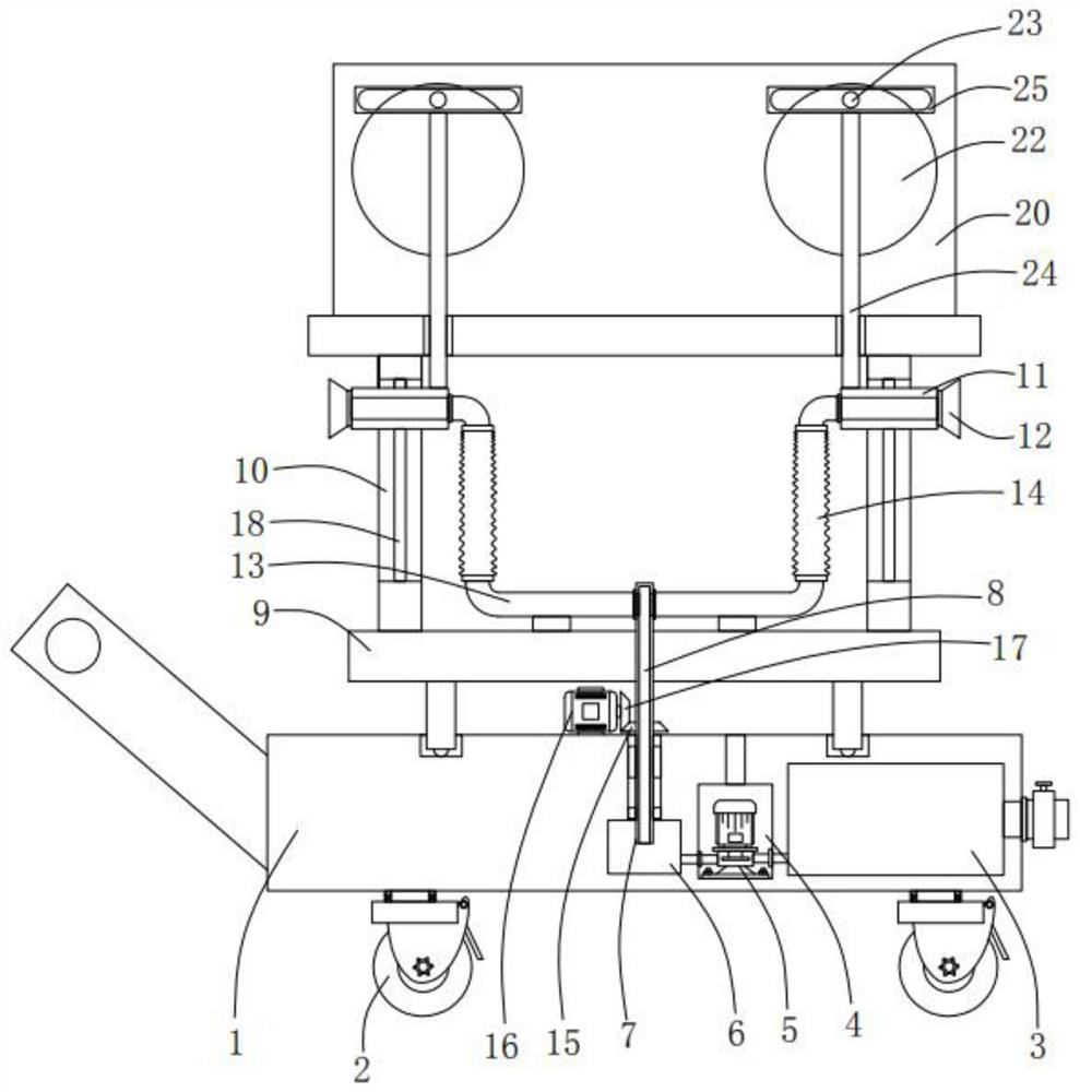 Dust falling equipment for building engineering construction