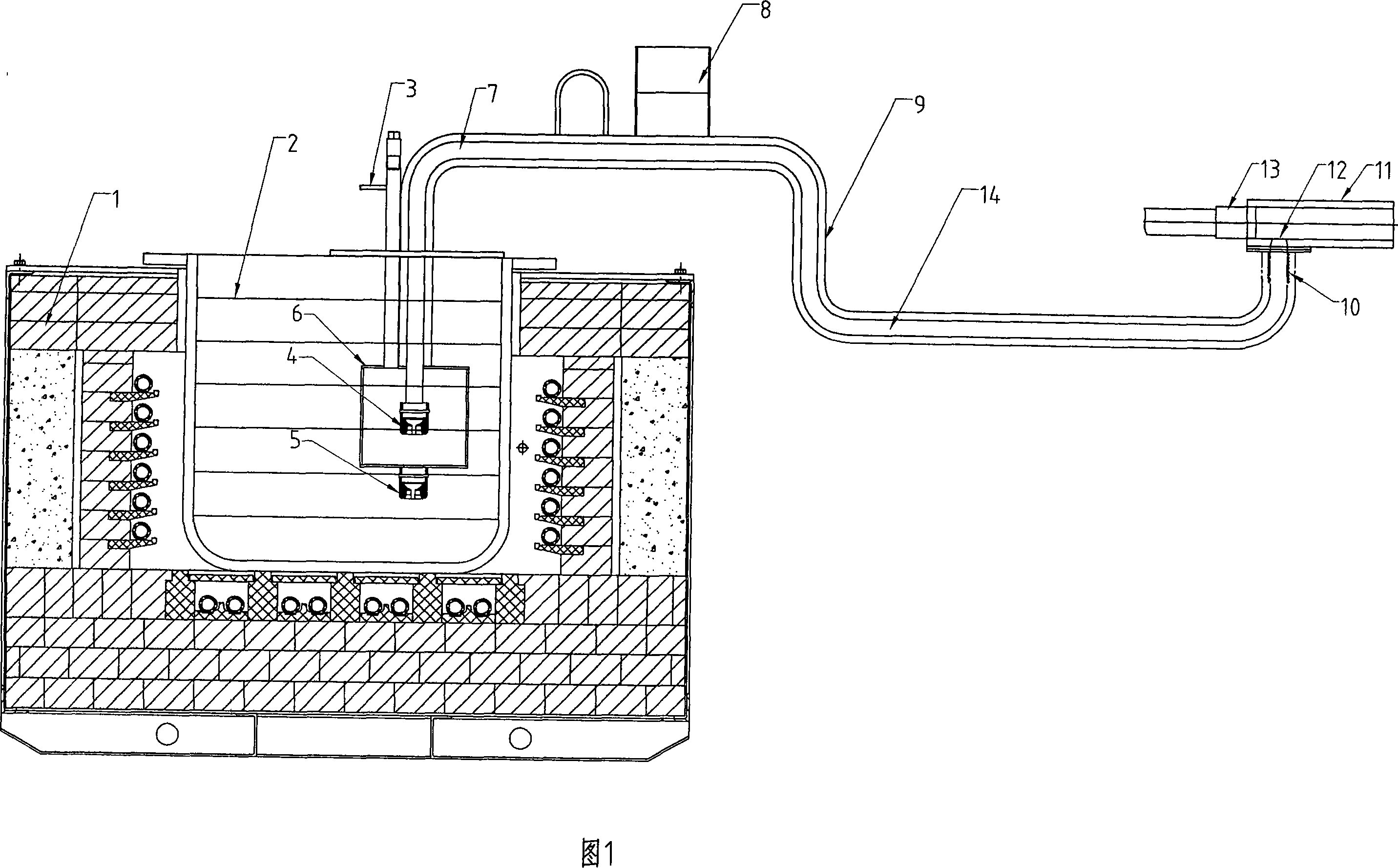 Method for supplying liquid to magnesium-alloy press caster and liquid supplier