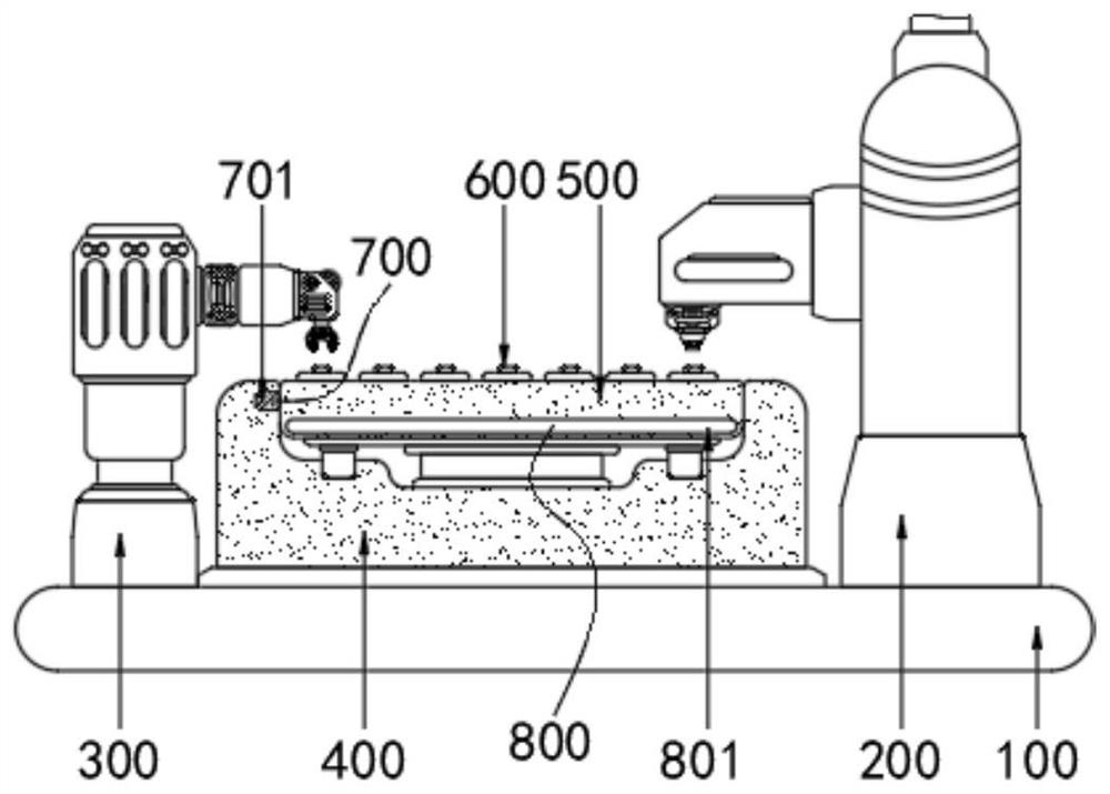 Rotary pouring machine for casting machining