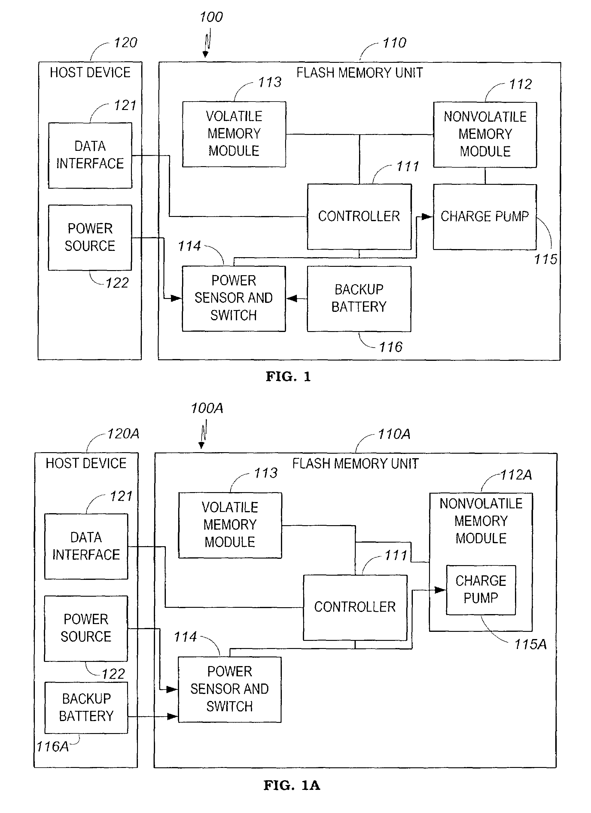 Appliance, including a flash memory, that is robust under power failure